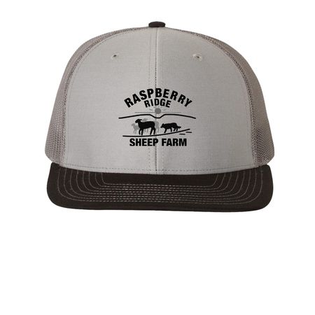 RRSF Logo Hat, a Grey/ Charcoal/ Black Printed Snapback Trucker Cap