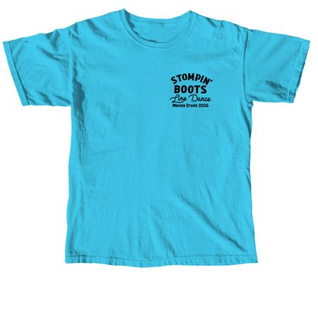Mexico Cruise tshirts, a Lagoon Blue Comfort Colors Unisex Tee