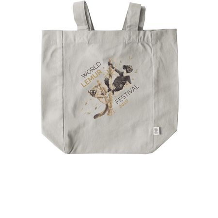 2026 World Lemur Festival Tote Bags, a Natural Recycled Cotton Tote Bag