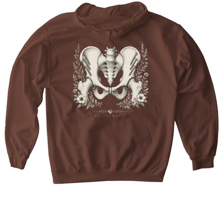 Vintage PAO Pelvis Tee, a Cocoa Softstyle Pullover Hoodie