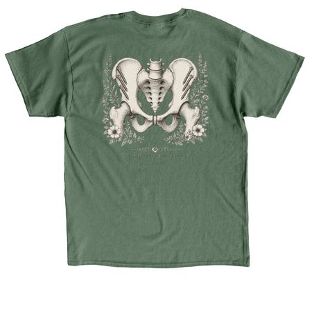Vintage PAO Pelvis Tee, a Military Green Classic Unisex Tee