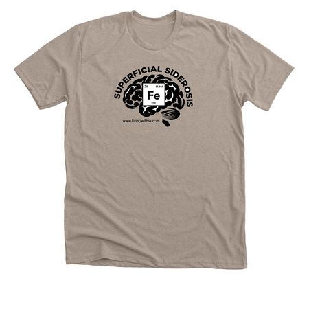 Superficial Siderosis, a Heather Stone Premium Unisex Tee
