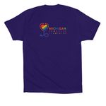 Pride 2, a Team Navy Premium Cotton Tee (back-view)