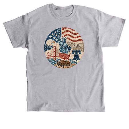 Mosaic USA, a Sport Grey Classic Unisex Tee