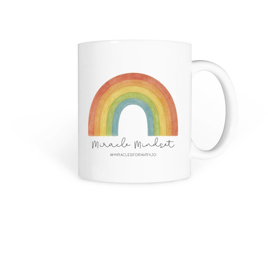 Miracle Mindset, a White Coffee Mug