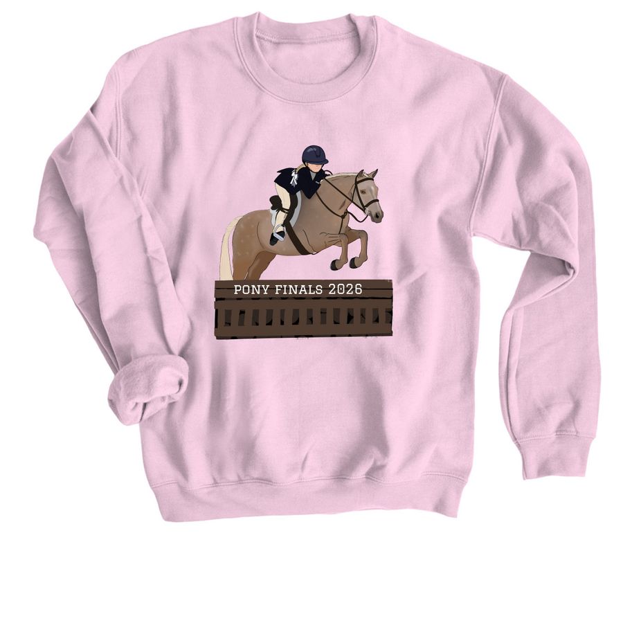 Pony Finals 2026, a Light Pink Crewneck Sweatshirt