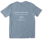 MBTS Autism Awareness Month 2026, a Stone Blue Softstyle Cotton Tee (back-view)