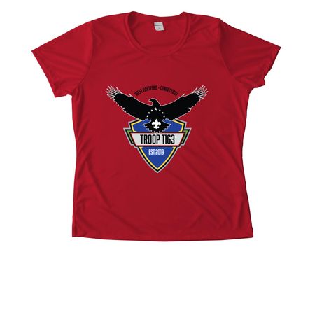 Troop 1163 T-shirts, a True Red Women's Performance Tee