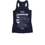 2026 GERMAPALOOZA TOPS, a Navy Women's Racerback (back-view)