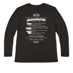 2026 GERMAPALOOZA TOPS, a Black Women?s Premium Long Sleeve Tee (back-view)