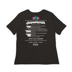 2026 GERMAPALOOZA TOPS, a Black Women?s Relaxed Cotton Tee (back-view)