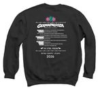 2026 GERMAPALOOZA TOPS, a Black Crewneck Sweatshirt (back-view)
