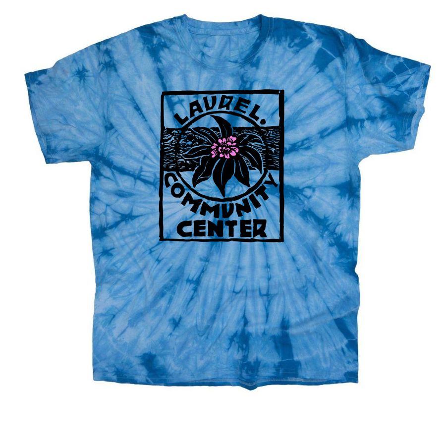 Laurel Community Center Apparel, a Baby Blue Classic Tie Dye Tee