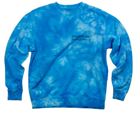 Winter Tops, a Aqua Blue Tie Dye Crewneck Sweatshirt
