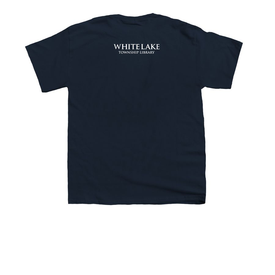 Fable & Folklore Tee, a Navy Youth Unisex Tee (back-view)