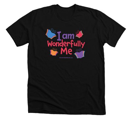Wonderfully Me Butterfly Book, a Solid Black Blend Premium Unisex Tee
