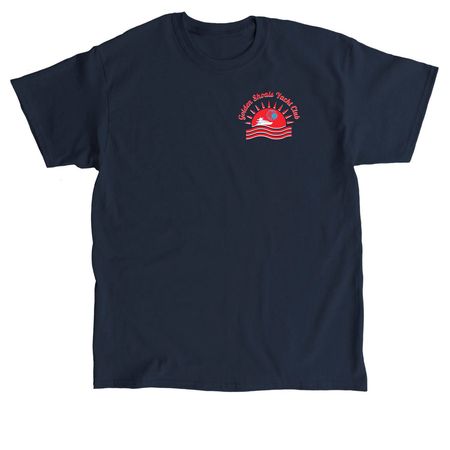 4th of July, a Navy Classic Unisex Tee (back-view)