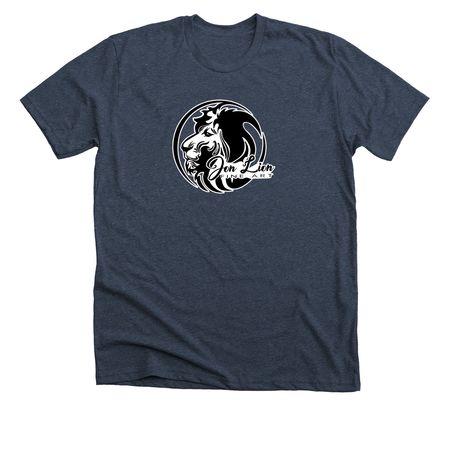Jon Lion Fine Arts Logo Shirt, a Heather Midnight Navy Premium Unisex Tee