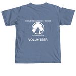 Protectors of Animals, a Blue Jean Comfort Colors Unisex Tee (back-view)