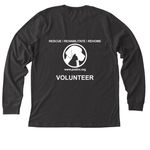 Protectors of Animals, a Dark Grey Heather Premium Long Sleeve Tee (back-view)