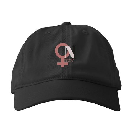 Hat - On Demand Doulas, a Black Printed Eco Baseball Cap