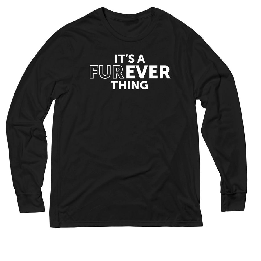 FurEver Thing, a Deep Black Allmade Eco Triblend Long Sleeve Tee