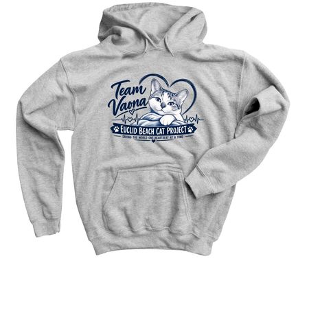 Team Vaona ~ Helping Cats Through Complex Med, a Sport Grey Youth Pullover Hoodie