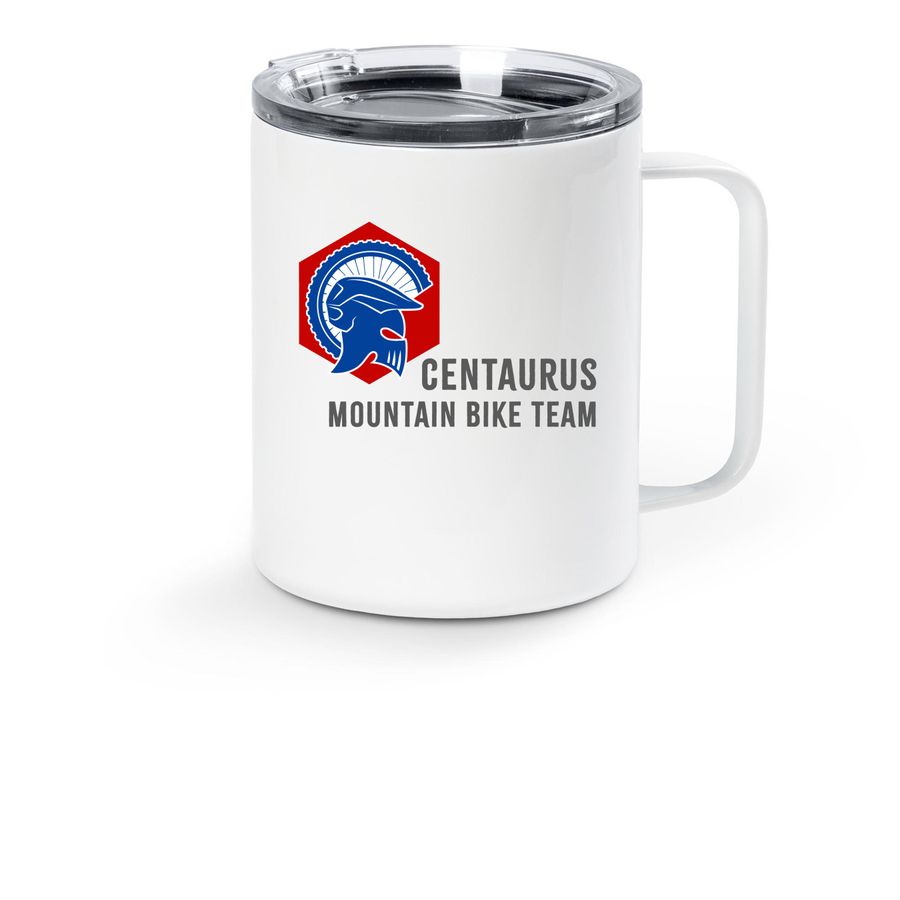 Centaurus MTB Mugs, a White Stainless Steel Travel Mug