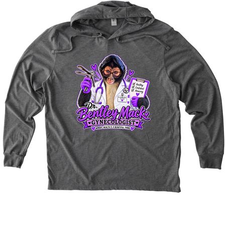 Dr. Bentley, a Aluminum Grey Allmade Eco Triblend Hoodie Tee