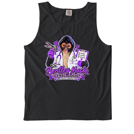 Dr. Bentley, a Black Comfort Colors Tank Top