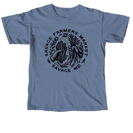 Show Your Market Spirit!, a Blue Jean Comfort Colors Unisex Tee