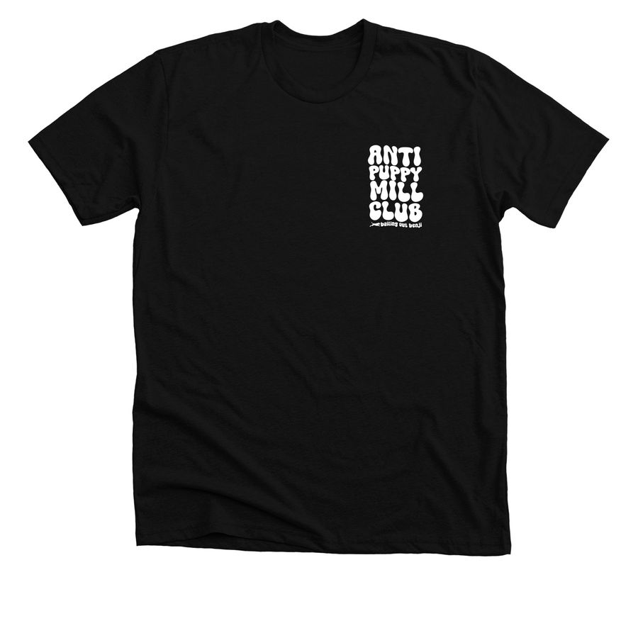 Anti-Puppy Mill Club, a Solid Black Blend Premium Unisex Tee