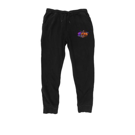 FOM SWEATPANTS, a Black Midweight Fleece Joggers