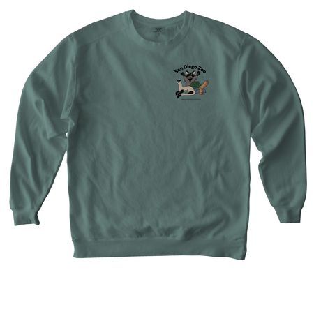 Color design, a Blue Spruce Comfort Colors Crewneck Sweatshirt