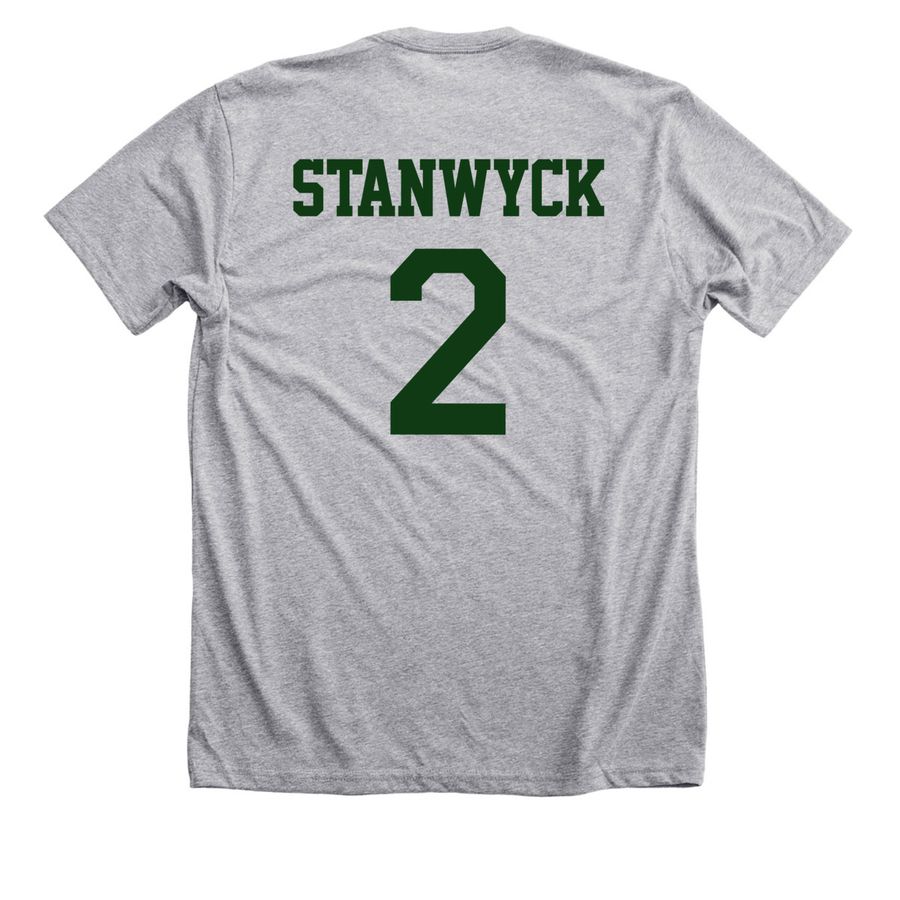 Stanwyck | Second Best Series, a Athletic Heather Premium Unisex Tee (back-view)