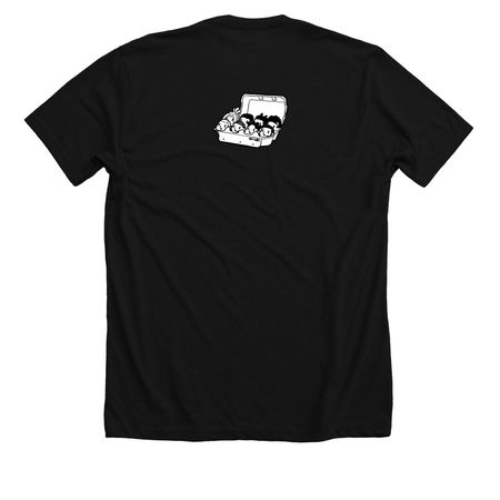 Whoreganic, a Solid Black Blend Premium Unisex Tee (back-view)