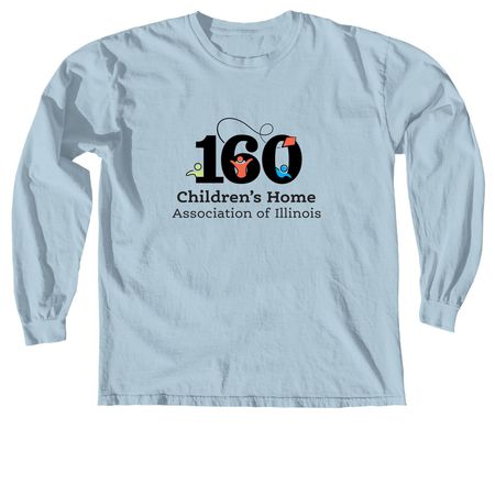 160 Logo, a Chambray Comfort Colors Long Sleeve Tee