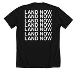 I'll Land When I'm Dead, a Solid Black Blend Premium Unisex Tee (back-view)