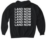 I'll Land When I'm Dead, a Black Gildan Softstyle Pullover Hoodie (back-view)