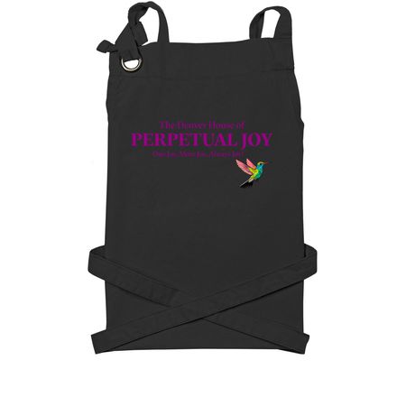 The Denver House of Perpetual Joy, a Black Cotton Canvas Pocket Apron