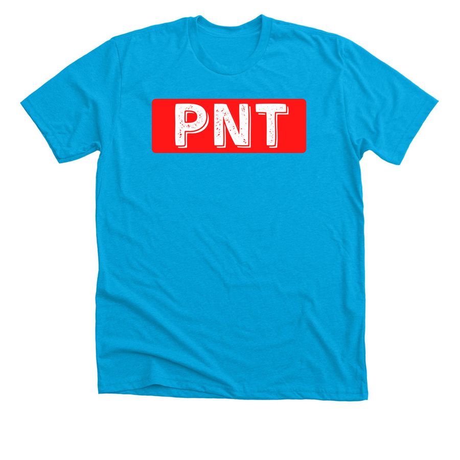 The Label 2026, a Neon Blue Premium Unisex Tee