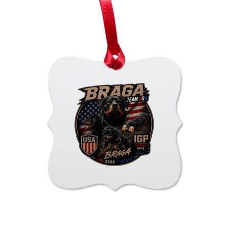 Team Braga IFR 2026, a White Aluminum Square Ornament