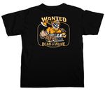 85th Fire Academy, a Black Comfort Colors Unisex Tee (back-view)