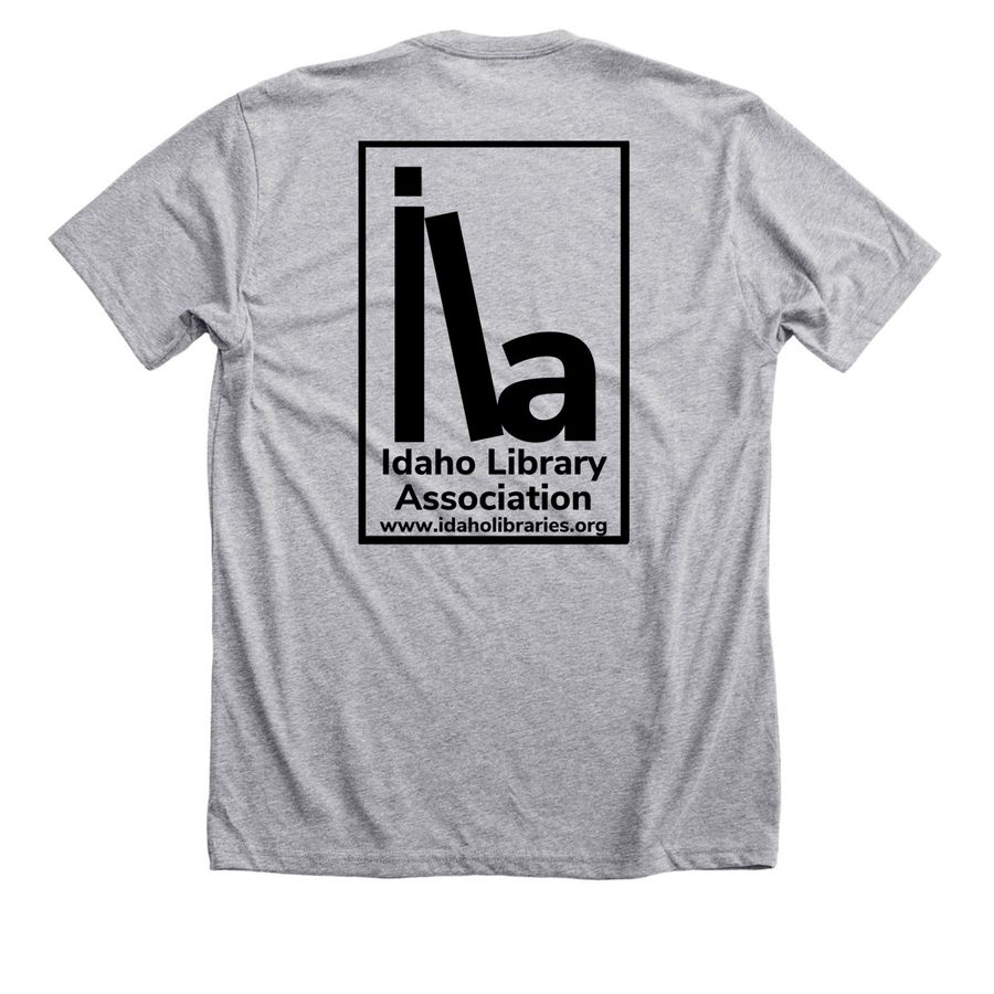 Libraries - Something for Everyone, a Athletic Heather Premium Unisex Tee (back-view)