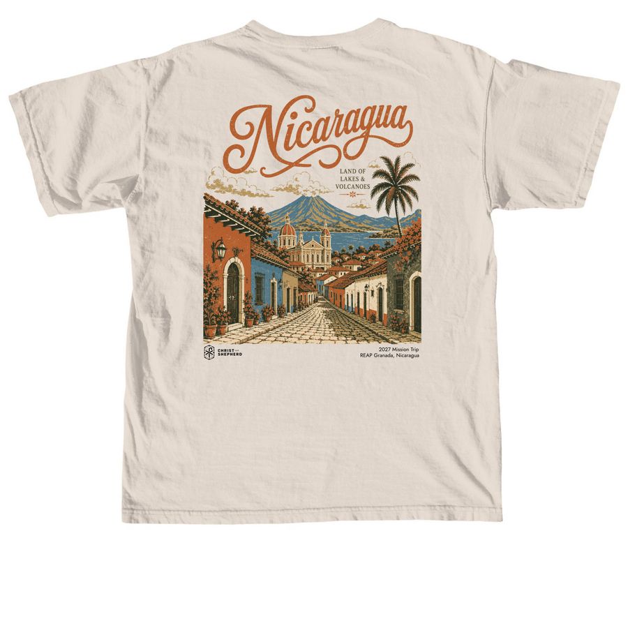 2027 Mission Trip, a Ivory Comfort Colors Unisex Tee (back-view)