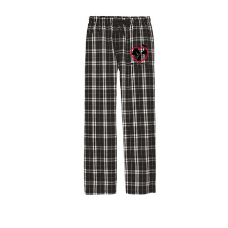 Hero's Heart PJ's, a Black Flannel Pajama Pant