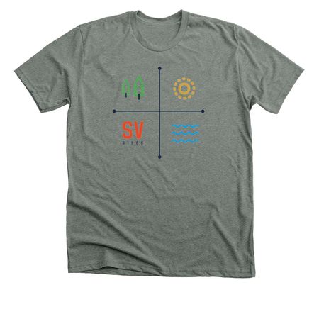 Logo&nbsp;, a Deep Heather Premium Unisex Tee