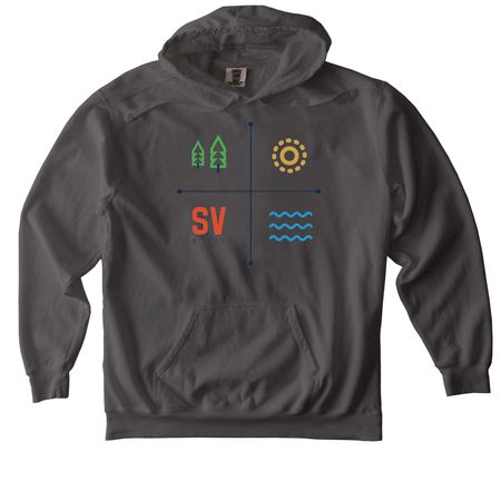 Logo&nbsp;, a Pepper Comfort Colors Pullover Hoodie