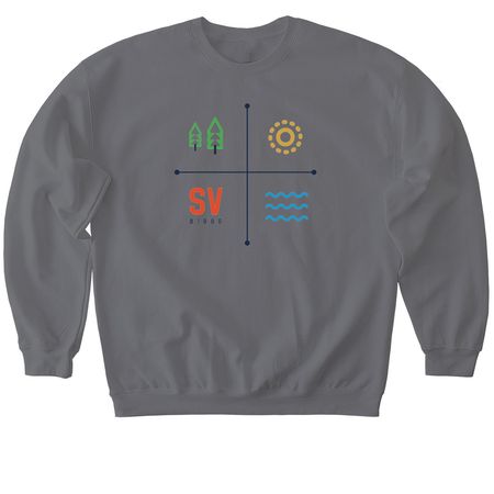 Logo&nbsp;, a Charcoal Softstyle Crewneck Sweatshirt
