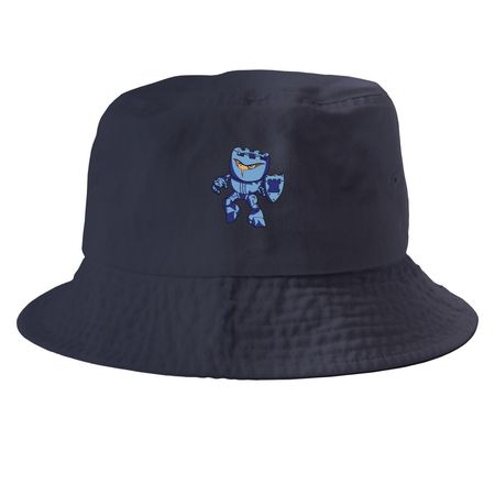 Warrior Hats, a Navy Printed Bucket Hat